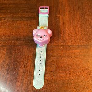 Vintage Bluebird Polly Pocket 1995 Polly Loves Bear Bracelet Watch
